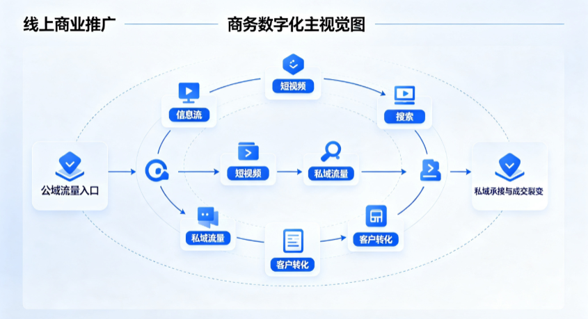 市郊区线上商业推广怎么做？全域流量闭环搭建与低成本转化实战指南